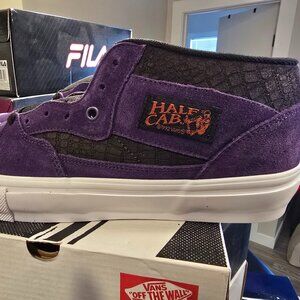 Vans Skate Half Cab Croc Grape Purple VN0A5FCDGPE Men's Size 12 US NEW